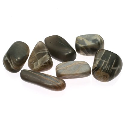 Black Moonstone Tumble Stone (25-30mm)