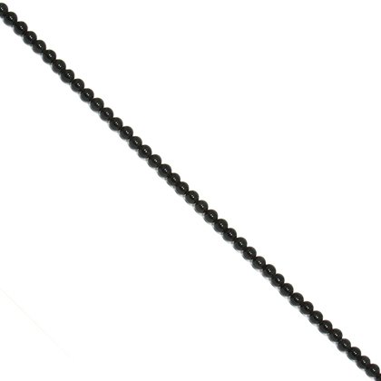 Black Obsidian Crystal Beads - 6mm Round
