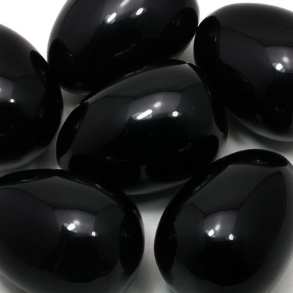 Black Obsidian Crystal Egg ~48mm