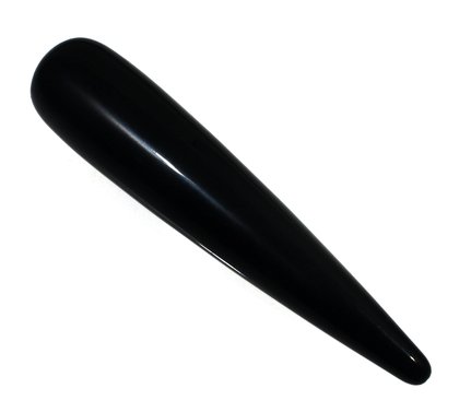 Black Obsidian Crystal Massage Wand ~100 x 20mm