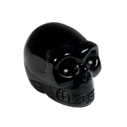 Black Obsidian Crystal Skull ~3cm