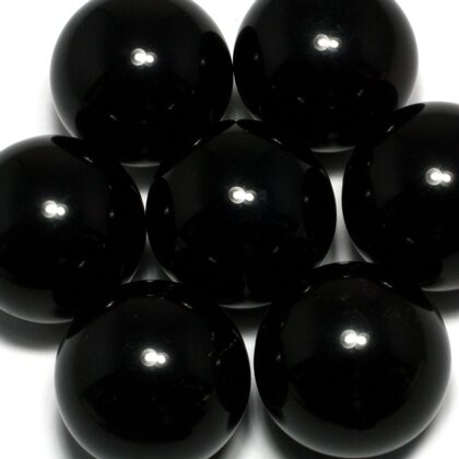 Black Obsidian Crystal Sphere ~25mm