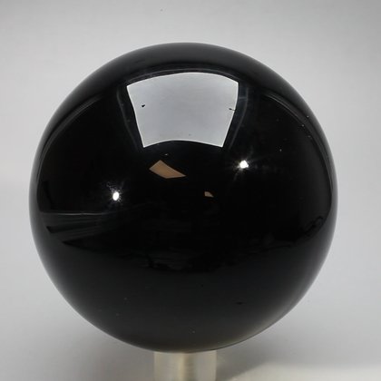 Black Obsidian Crystal Sphere ~87mm