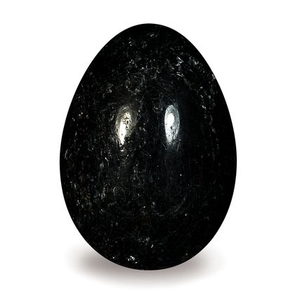 Black Tourmaline Crystal Egg ~48mm