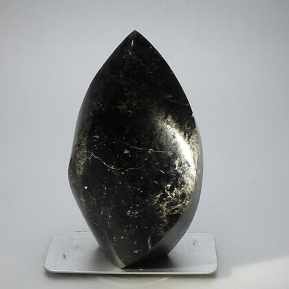 Black Tourmaline Crystal Flame ~102x55mm