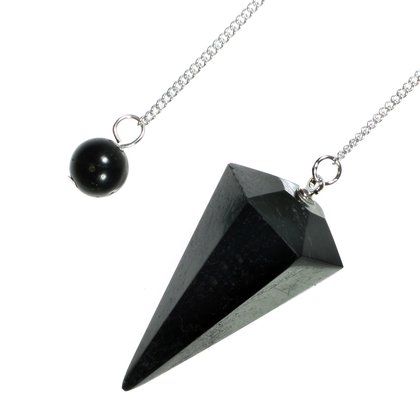 Black Tourmaline Crystal Pendulum