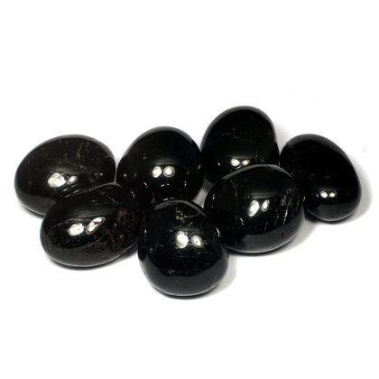 Black Tourmaline Tumble Stone Extra Grade (25-30mm)