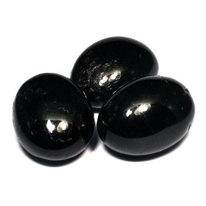 Black Tourmaline Tumble Stone Extra Grade (30-40mm)