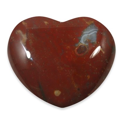 Bloodstone Crystal Heart ~40mm