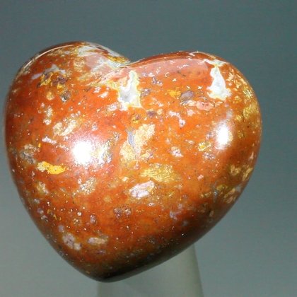 Bloodstone Crystal Heart ~40mm