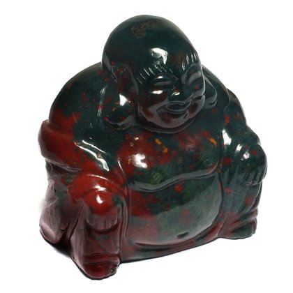 Bloodstone Sitting Buddha Statue