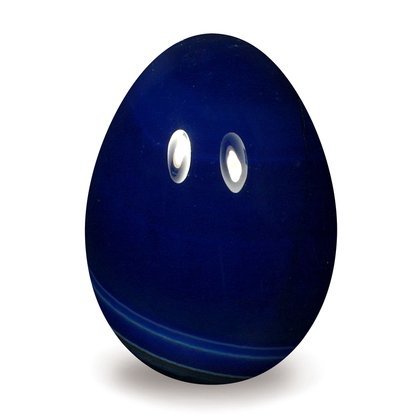 Blue Agate Crystal Egg ~48mm