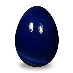 Blue Agate Crystal Egg ~48mm