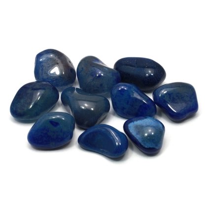 Blue Agate Tumble Stone (20-25mm)