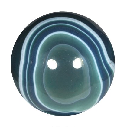 Blue Banded Agate Crystal Sphere ~4.5cm