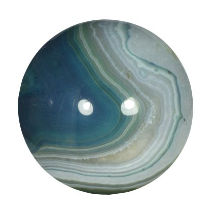 Blue Banded Agate Crystal Sphere ~4.5cm