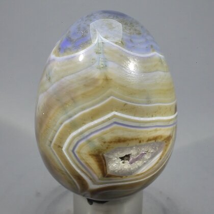 Blue Banded Agate Egg ~48mm
