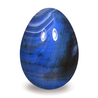 Blue Banded Agate Egg ~48mm