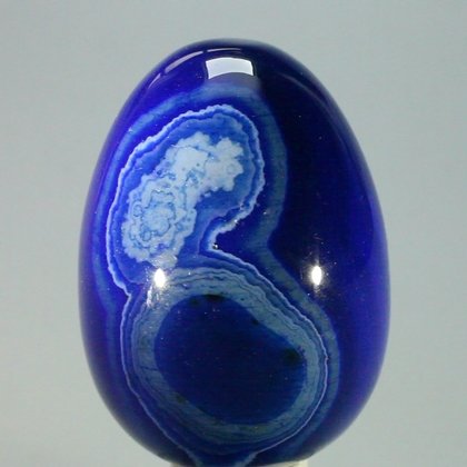 Blue Banded Agate Crystal Egg ~48mm