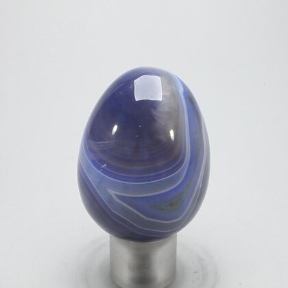 Blue Banded Agate Egg ~48mm