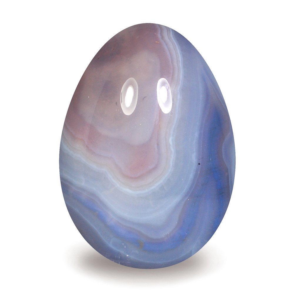 Blue lace agate egg discount