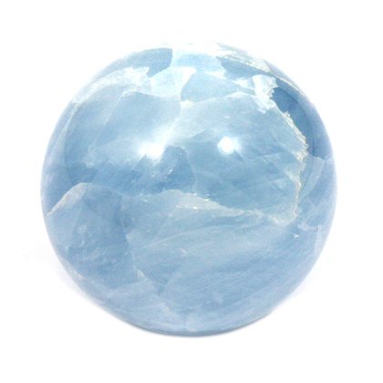 Blue Calcite Medium Crystal Sphere ~4cm
