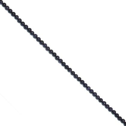 Blue Goldstone Crystal Beads - 6mm Round