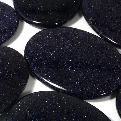 Blue Goldstone Palm Stone ~70x50mm