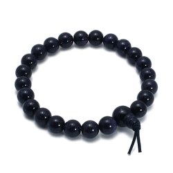 Blue Goldstone Power Bead Bracelet