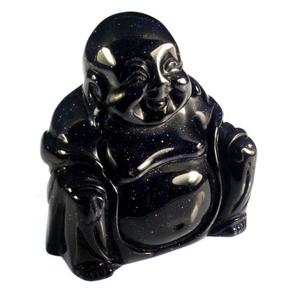 Blue Goldstone Sitting Buddha Statue