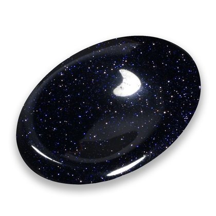 Blue Goldstone Thumb Stone