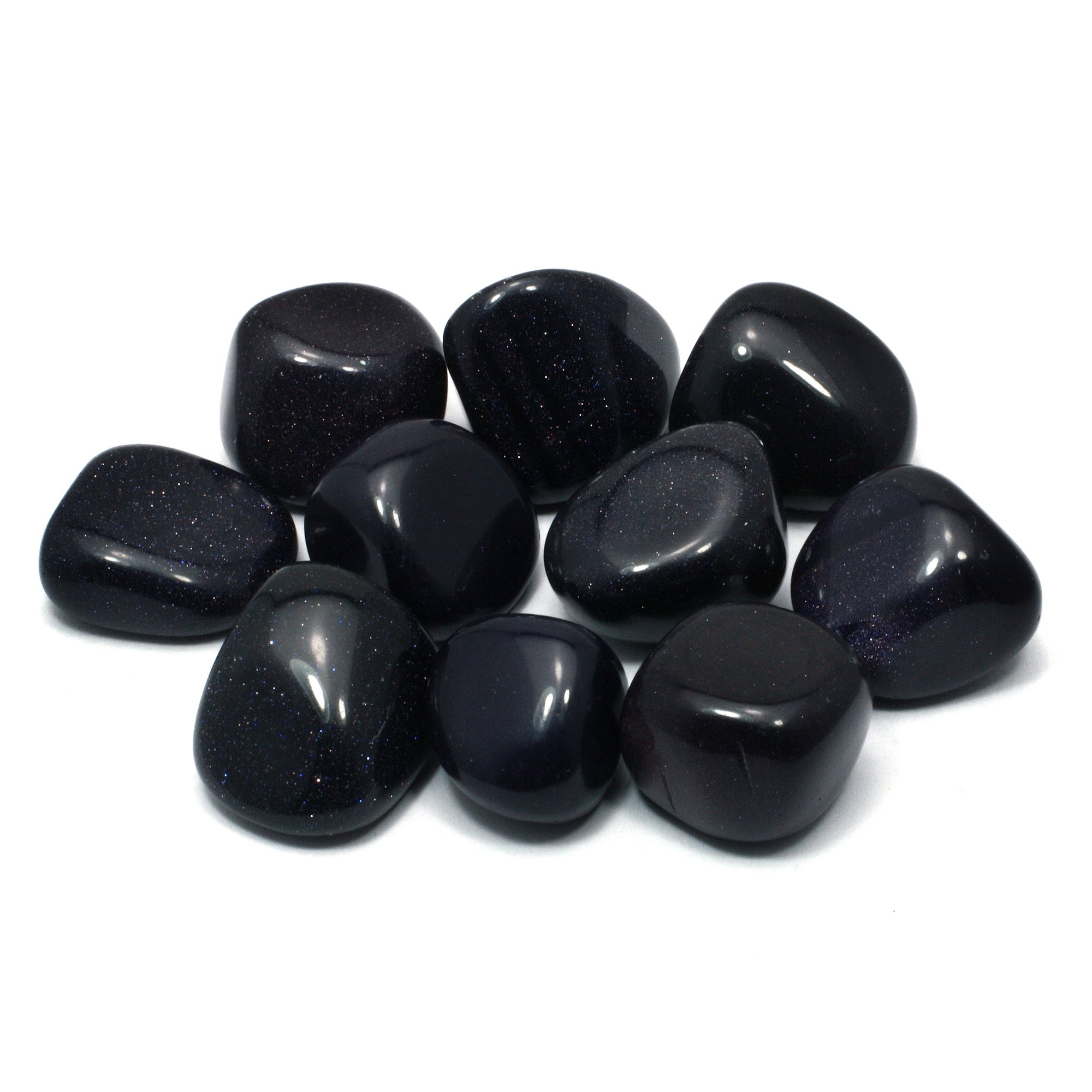 Blue Goldstone Tumble Stone (20-25mm)