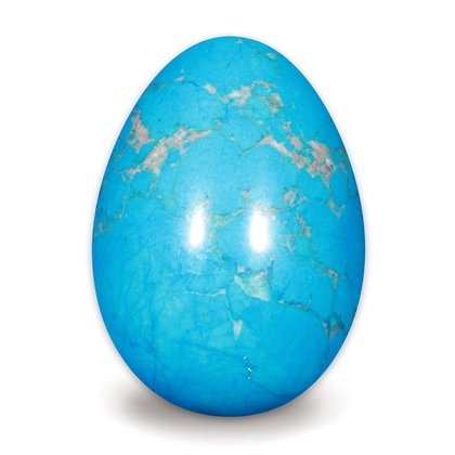 Blue Howlite Crystal Egg ~48mm