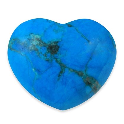 Blue Howlite Crystal Heart ~45mm