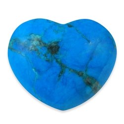 Blue Howlite Crystal Heart ~45mm