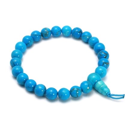 Blue Howlite Power Bead Bracelet