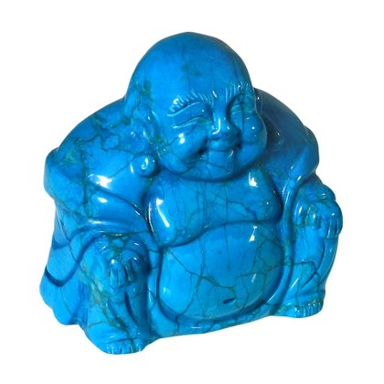 Blue Howlite Sitting Buddha Statue