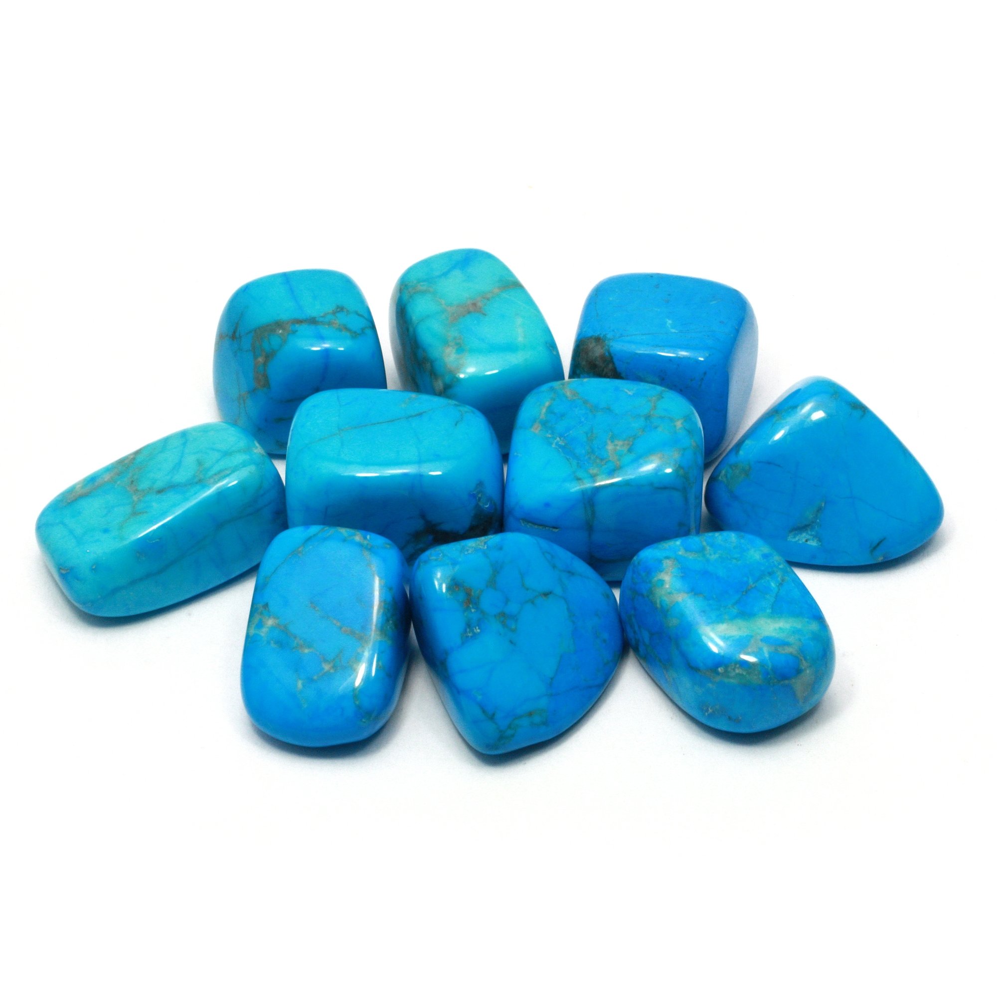 Blue Howlite Tumble Stone (20-25mm)