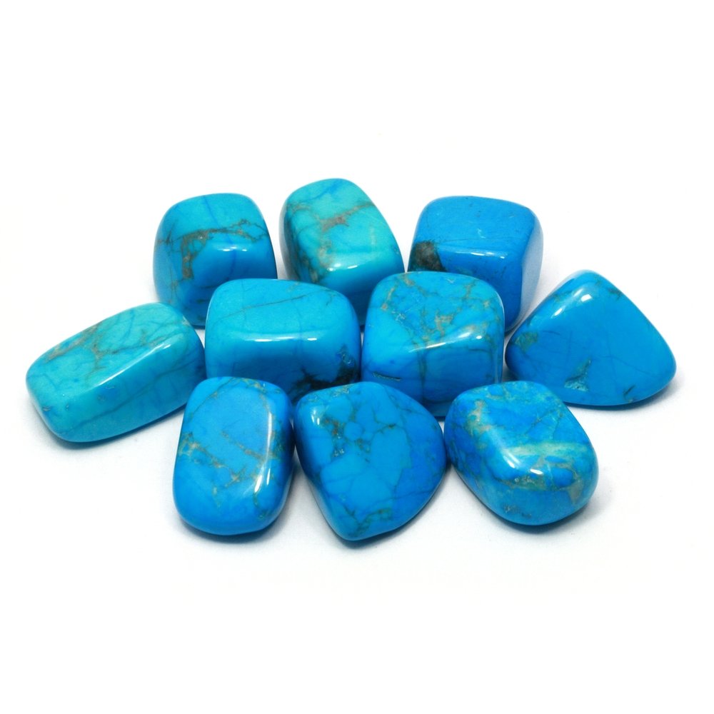 Blue Howlite Tumble Stone (20-25mm)