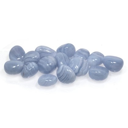 Blue Lace Agate Extra Grade Tumble Stone (15-20mm)
