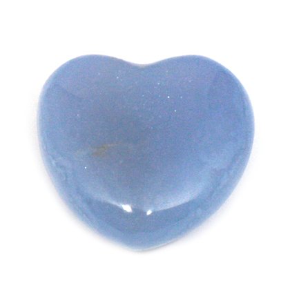 Blue Lace Agate Mini Crystal Heart - 2.5cm