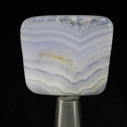 Blue Lace Agate Polished Tile ~35x32mm