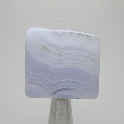 Blue Lace Agate Polished Tile ~35x33mm