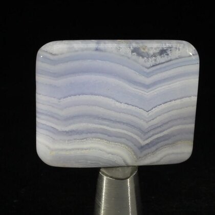 Blue Lace Agate Polished Tile ~36x30mm