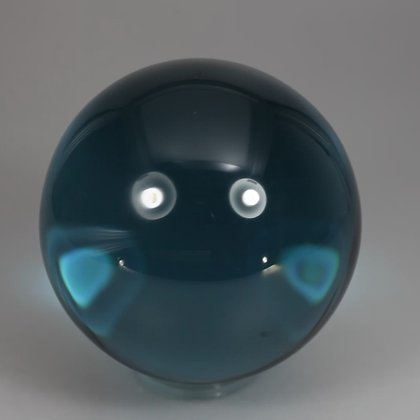 Blue Obsidian Crystal Sphere ~64mm