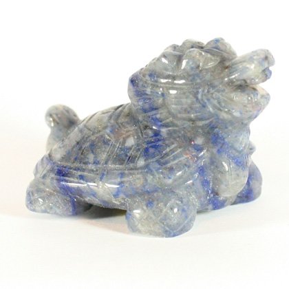Blue Quartz Carved Dragon Turtle