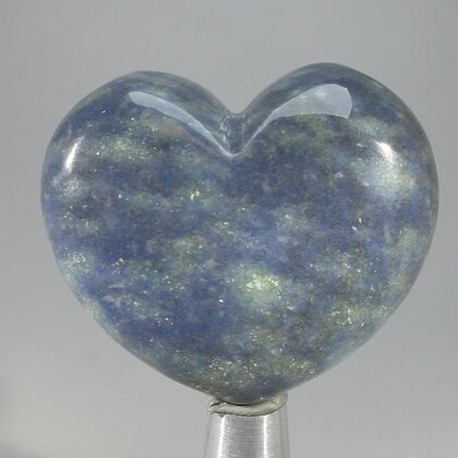 Blue Quartz Crystal Heart ~45mm