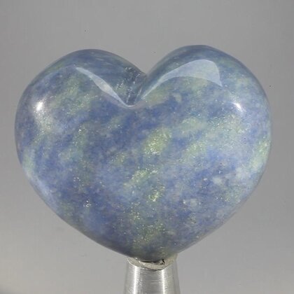 Blue Quartz Crystal Heart ~45mm
