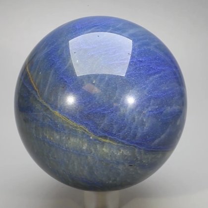 BEAUTIFUL Blue Quartz Crystal Sphere ~86mm