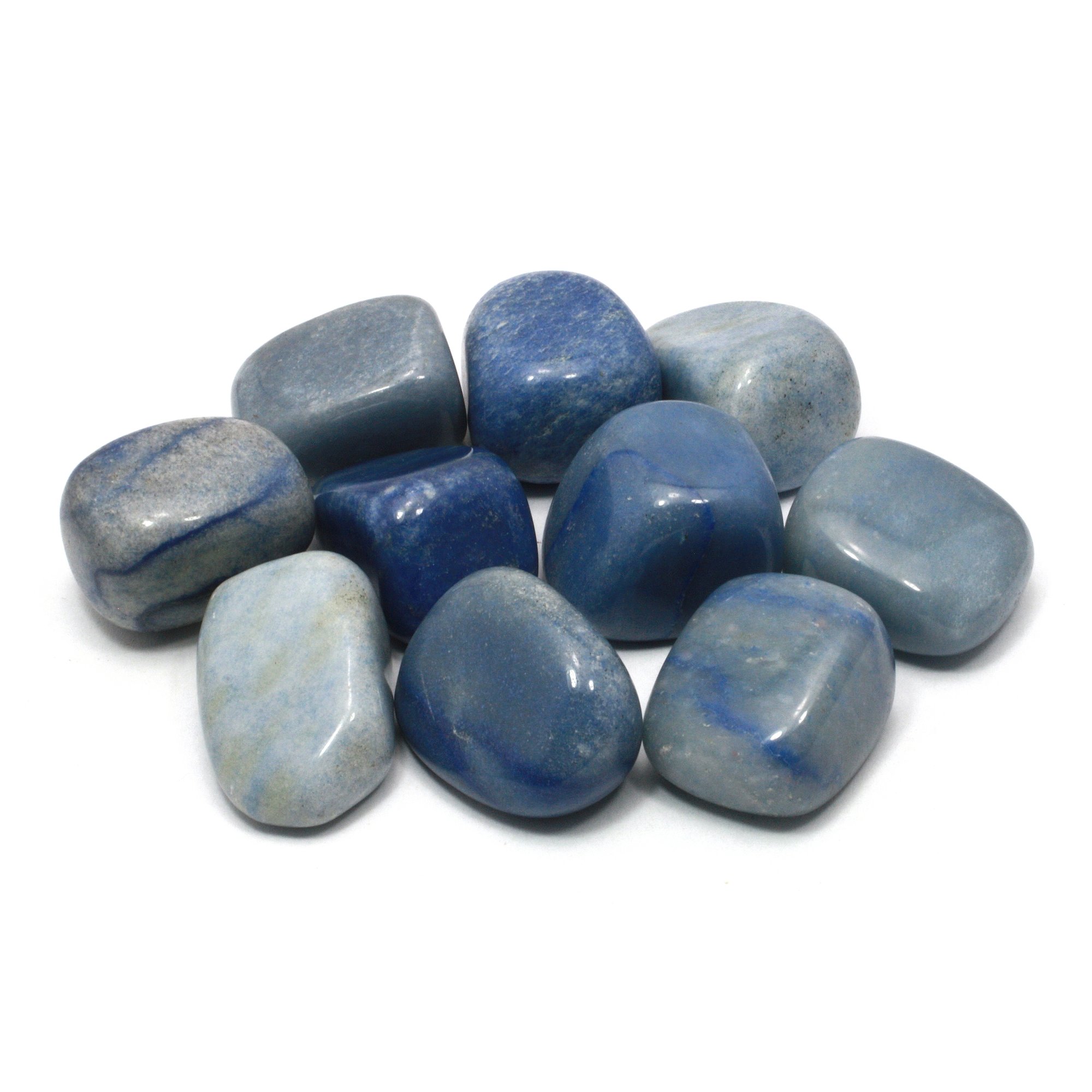 Blue Quartz Tumble Stone (20-25mm)